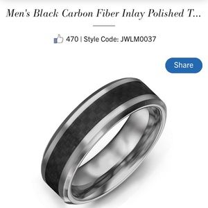 Men’s Tungsten & Carbon Fiber Ring